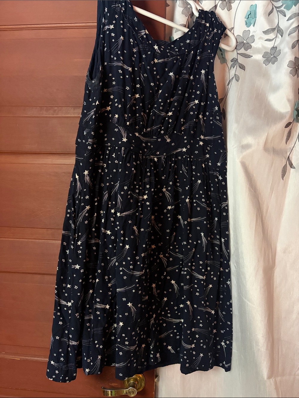 ModCloth Black Starry Print Mini Dress